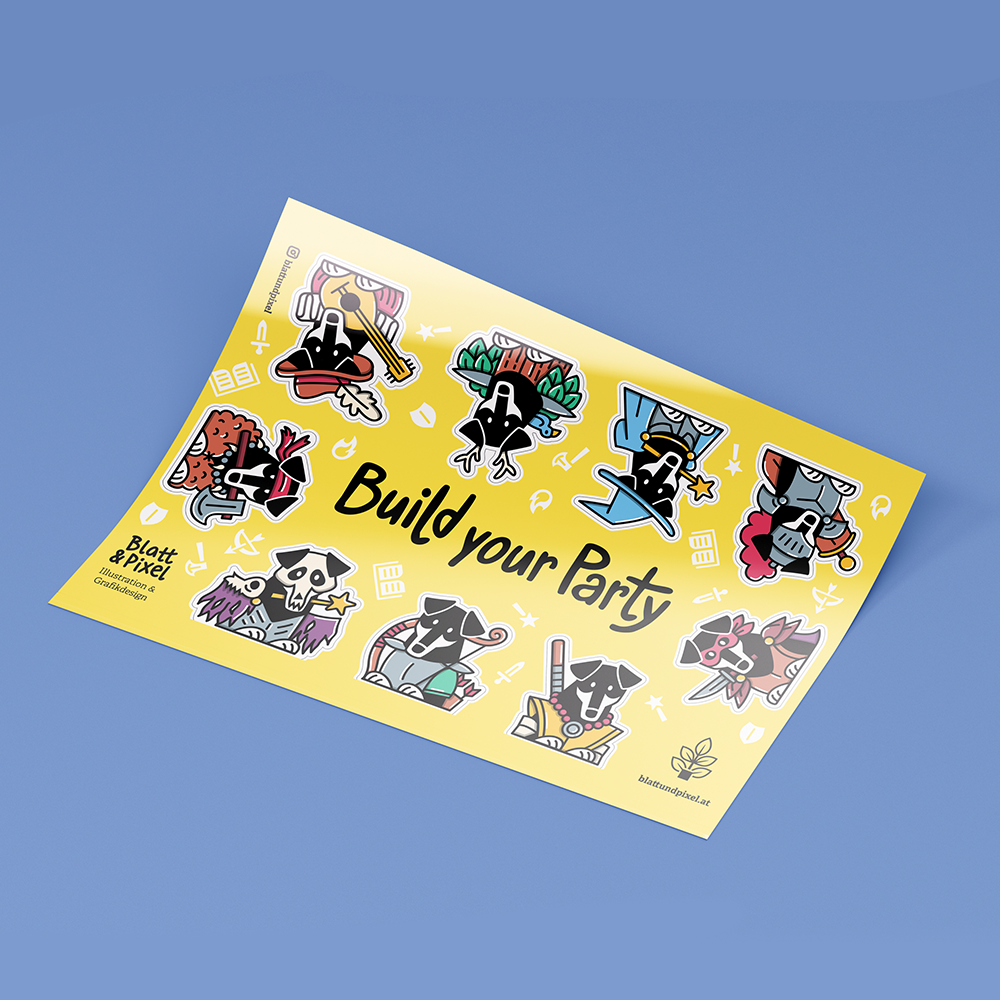 Foto vom Hunde-Stickersheet