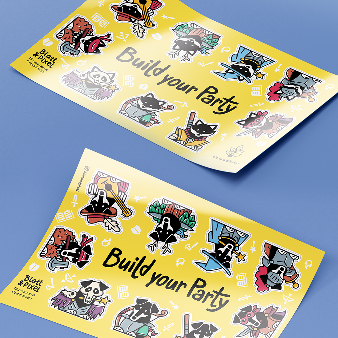 Foto vom Katzen- & Hunde-Stickersheet